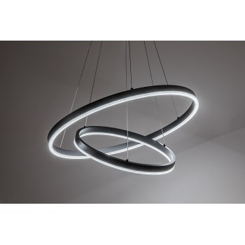 Lustra LED Isaure negru Rabalux 72305, 80W