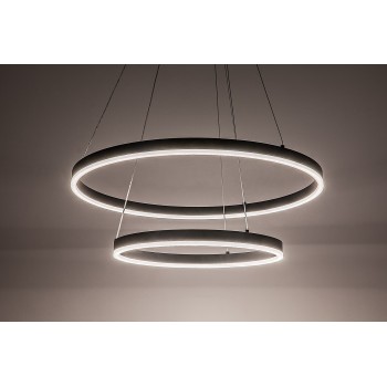 Lustra LED Isaure negru Rabalux 72305, 80W