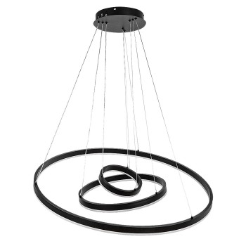 Lustra LED Isaure negru Rabalux 72306, 100W