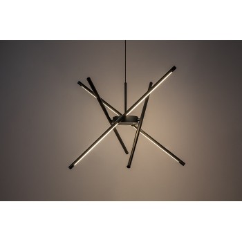 Lustra LED Henli2 negru Rabalux 72338, 40W