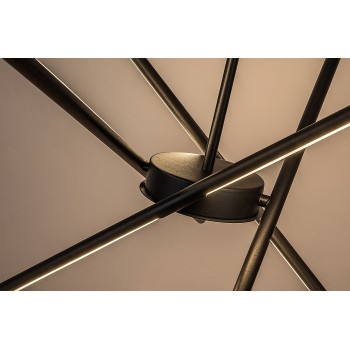 Lustra LED Henli2 negru Rabalux 72338, 40W