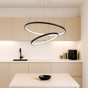Lustra LED Beliza negru Rabalux 72345, 75W