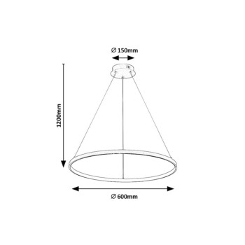 Lustra LED Beliza auriu Rabalux 72347, 55W