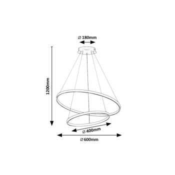 Lustra LED Beliza auriu Rabalux 72348, 75W