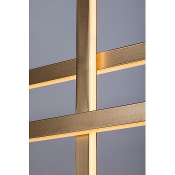 Lustra LED Severine negru/ auriu Rabalux 72366, 40W