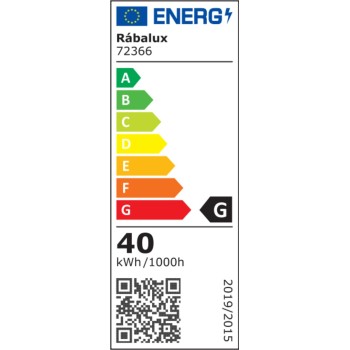 Lustra LED Severine negru/ auriu Rabalux 72366, 40W