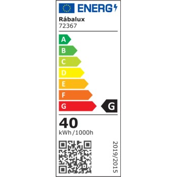 Lustra LED Niloo negru Rabalux 72367, 40W