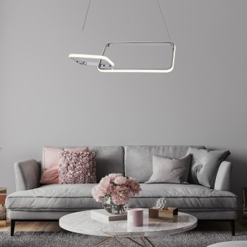 Lustra LED Malwen crom Rabalux 72368, 36W