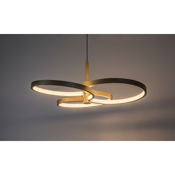 Lustra LED Isidora gri-bej Rabalux 72400, 50W