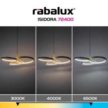 Lustra LED Isidora gri-bej Rabalux 72400, 50W