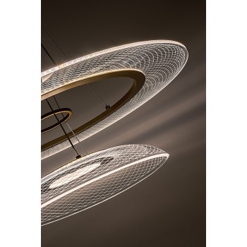 Lustra LED Zofrael auriu Rabalux 72412, 36W
