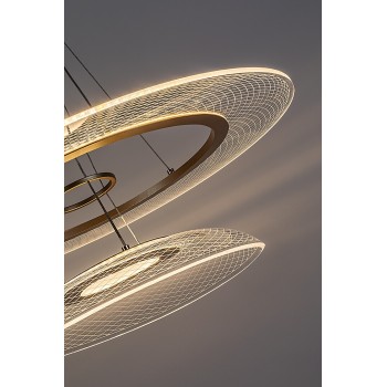 Lustra LED Zofrael auriu Rabalux 72412, 36W