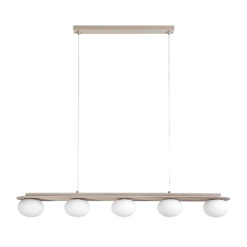 Lustra LED Glowbells gri-bej Rabalux 72462, 5xG9