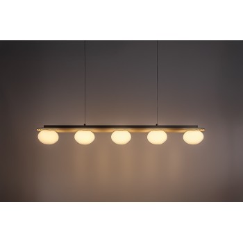 Lustra LED Glowbells gri-bej Rabalux 72462, 5xG9