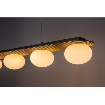 Lustra LED Glowbells gri-bej Rabalux 72462, 5xG9