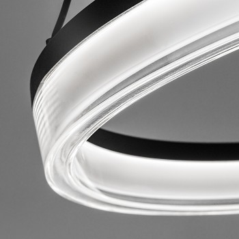 Lustra LED Seraphiel negru Rabalux 72478, 24W