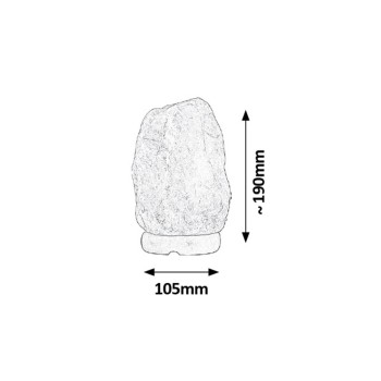 Lampa decorativa Rock portocaliu Rabalux 4120, 1xE14