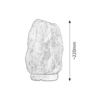 Lampa decorativa Rock portocaliu Rabalux 4127, 1xE14