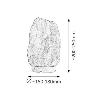 Lampa decorativa Rock portocaliu Rabalux 4130, 1xE14