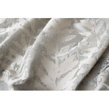 Material draperie Mendola decor Leto, latime 280cm, argintiu-crem - 2
