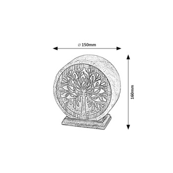 Lampa decorativa Igdrasil portocaliu Rabalux 76009, 1xE14