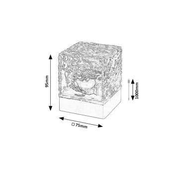 Lampa decorativa Cubiko alb Rabalux 76022, 1W