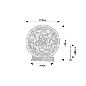 Lampa decorativa Mandali portocaliu Rabalux 76031, 1xE14