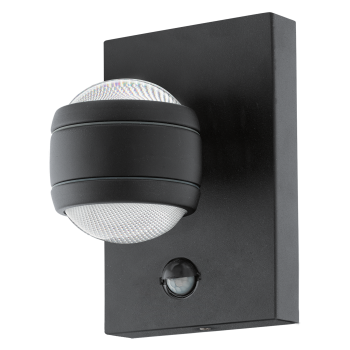 Aplica exterior cu senzor EGLO 96021 SESIMBA, LED 2x3.7W, 560lm, negru - 1