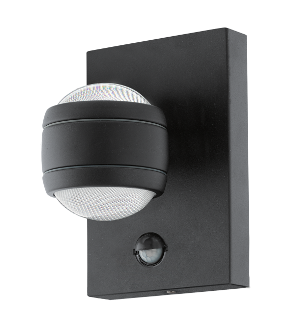 Aplica exterior cu senzor EGLO 96021 SESIMBA, LED 2x3.7W, 560lm, negru