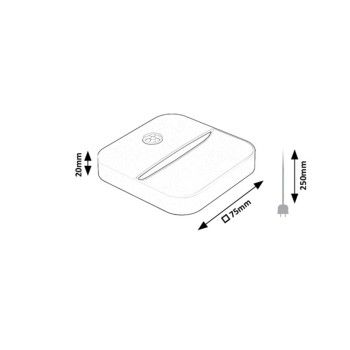 Lampa LED camera copiilor Ciro alb Rabalux 76018, 0.1W