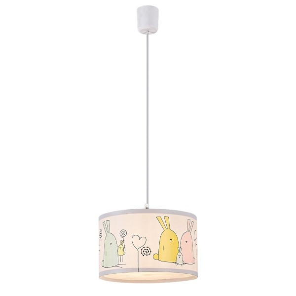 Lampa camera copiilor Flappy alb Rabalux 72166, 1xE27