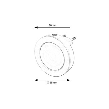 Lampa LED camera copiilor Pumpkin alb Rabalux 2282, 0.5W, 3000K