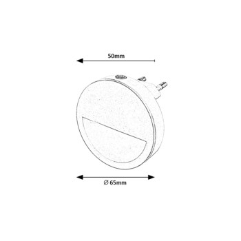Lampa LED camera copiilor Pumpkin alb Rabalux 2283, 0.5W, 3000K