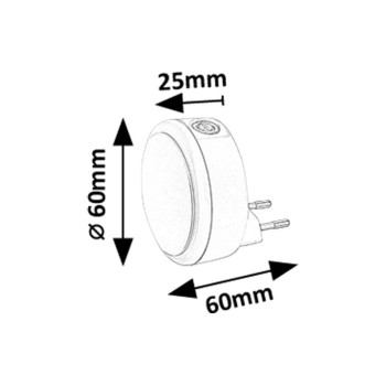 Lampa LED camera copiilor Zofe alb Rabalux 76000, 0.3W