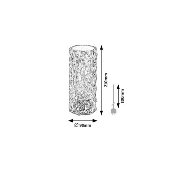 Lampa LED camera copiilor Siggy transparent Rabalux 76015, 1.5W