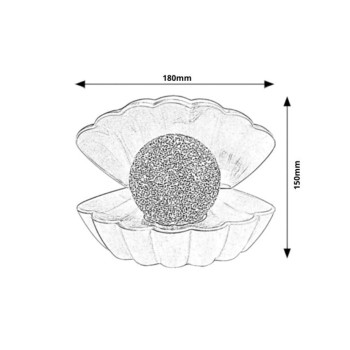Lampa LED camera copiilor Sparkly alb Rabalux 76030, 0.8W