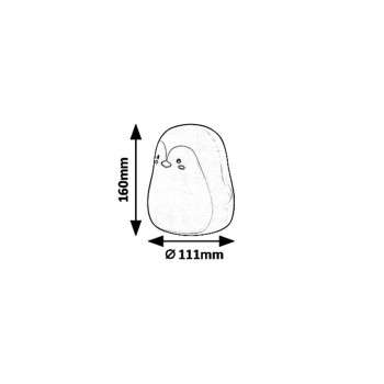 Lampa camera copiilor Baloo alb Rabalux 5410, 0.4W, 3000K
