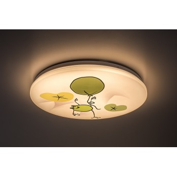 Lampa camera copiilor Froggo alb Rabalux 71069, 24W