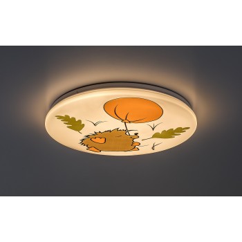 Lampa camera copiilor Hedgy alb Rabalux 71191, 24W