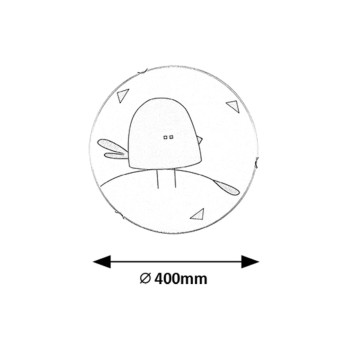 Lampa camera copiilor Fowly alb Rabalux 71278, 2xE27