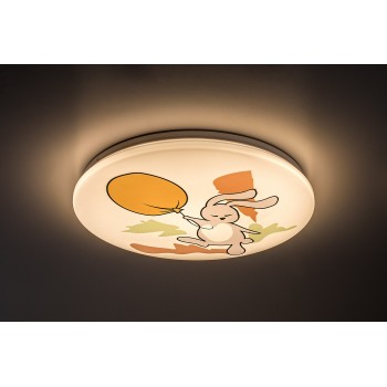 Lampa camera copiilor Hopply alb Rabalux 71409, 24W