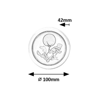 Lampa camera copiilor Hopply alb Rabalux 76073, 0.3W