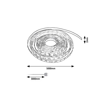 Banda LED Rabalux 79073, 5 m, 40W, 3000K