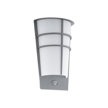 Aplica exterior cu senzor EGLO 96017 BREGANZO, LED 2x2.5W, 360lm, argintiu-alb - 1