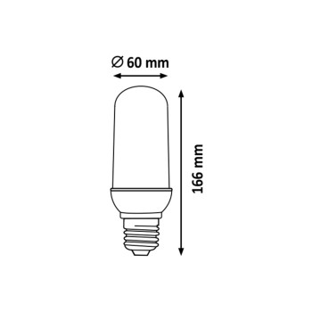Bec LED inteligent Rabalux 1442, E27, 3W, 1800K