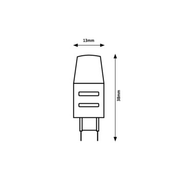 Bec LED Rabalux 1949, G4, 2W, 230lm, 3000K