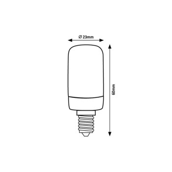 Bec LED filament Rabalux 79030, E14, 2W, 140lm, 4000K, T20