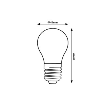 Bec LED Rabalux 79054, E27, 8W, 1000lm, 4000K, G45