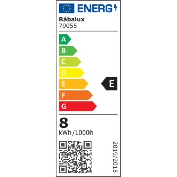 Bec LED Rabalux 79055, E27, 8W, 1000lm, 3000K, G45
