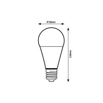 Bec LED Rabalux 79060, E27, 10W, 1055lm, 3000K, A60